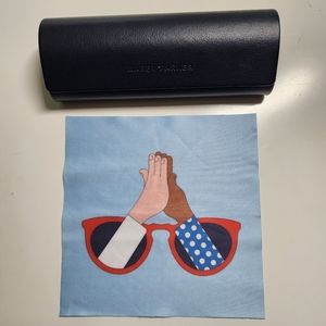 New Warby Parker Eyeglasses / Sunglasses Case w/ cleaning cloth